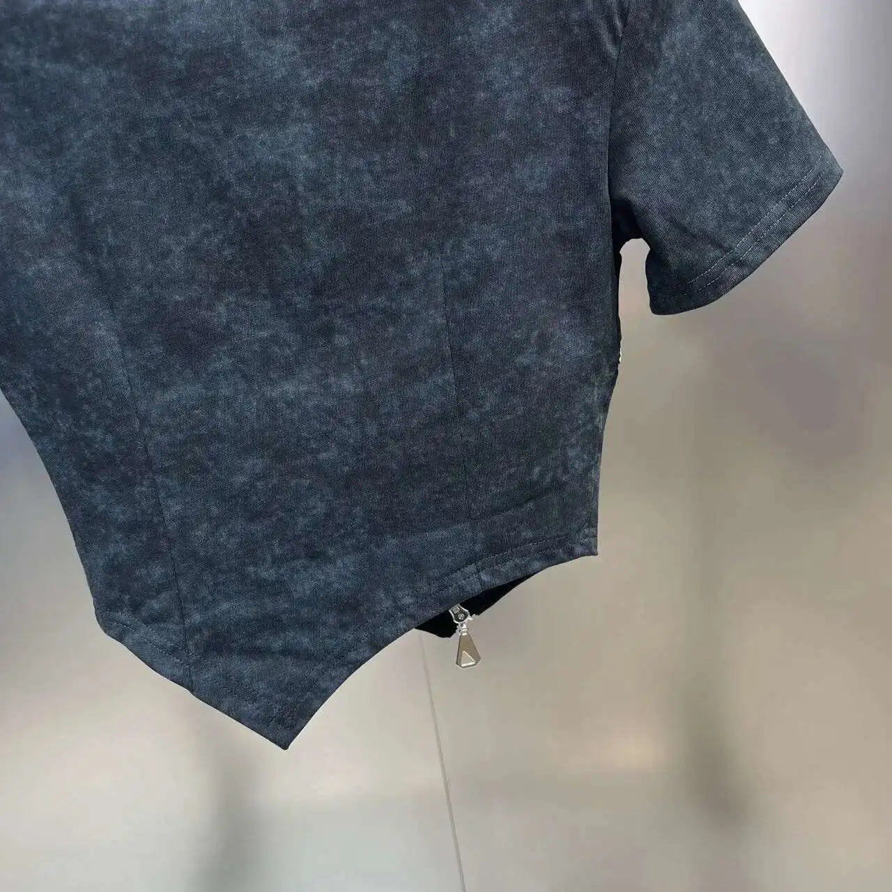 Asymmetry Edge Zip Top