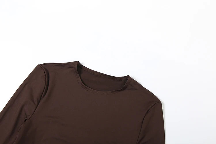 Laced Intentions Asymmetrical Crop Top & Lace-Up Leggings Set