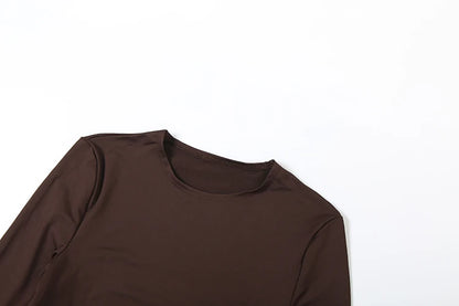 Laced Intentions Asymmetrical Crop Top & Lace-Up Leggings Set