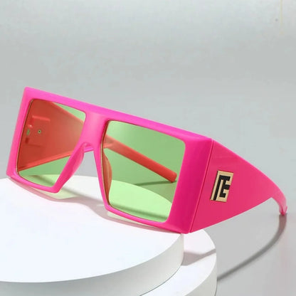 Main Character Oversized Square Shield Sunglasses – UV400