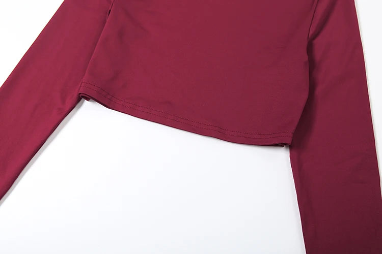 Laced Intentions Asymmetrical Crop Top & Lace-Up Leggings Set