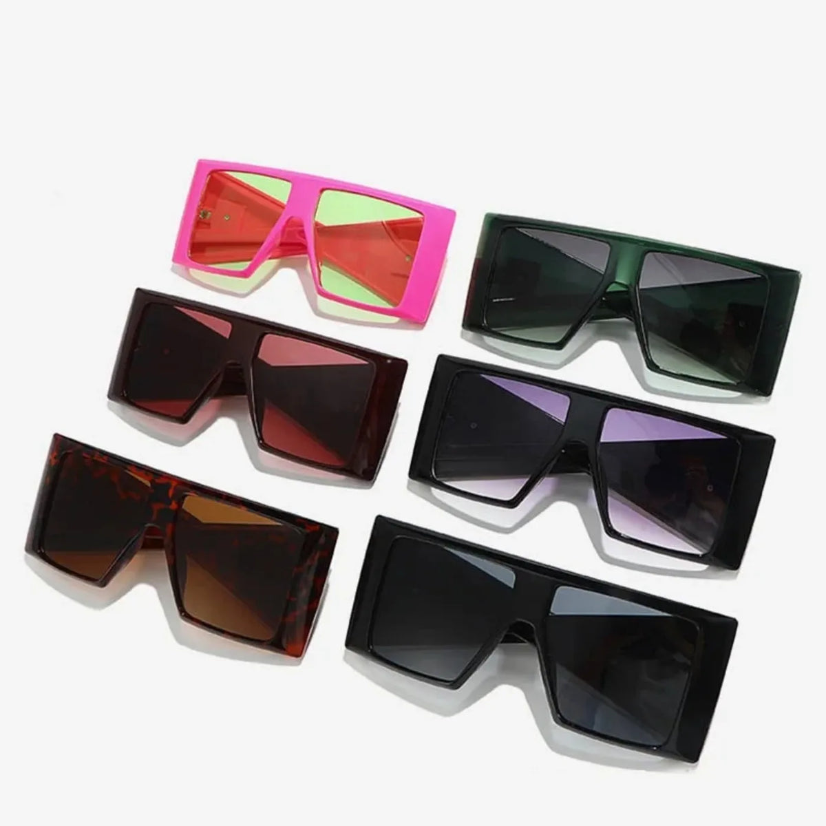 Main Character Oversized Square Shield Sunglasses – UV400