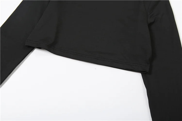 Laced Intentions Asymmetrical Crop Top & Lace-Up Leggings Set