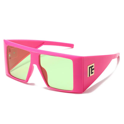 Main Character Oversized Square Shield Sunglasses – UV400