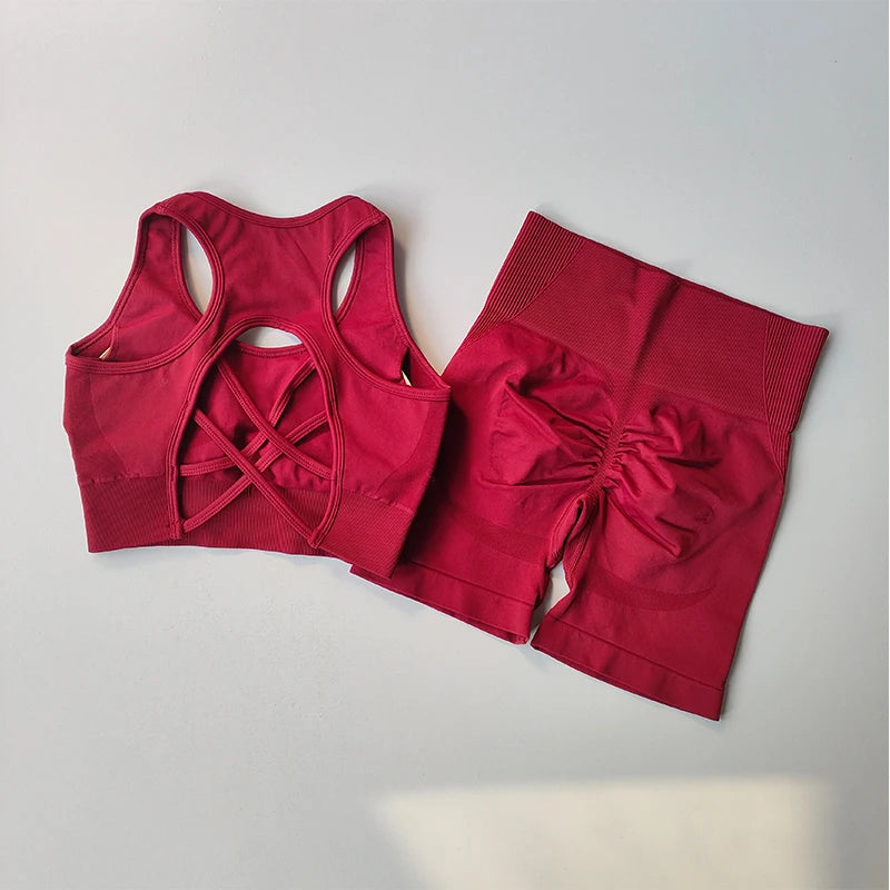 Seamless Yoga Set - Rose In Concrete 🥀