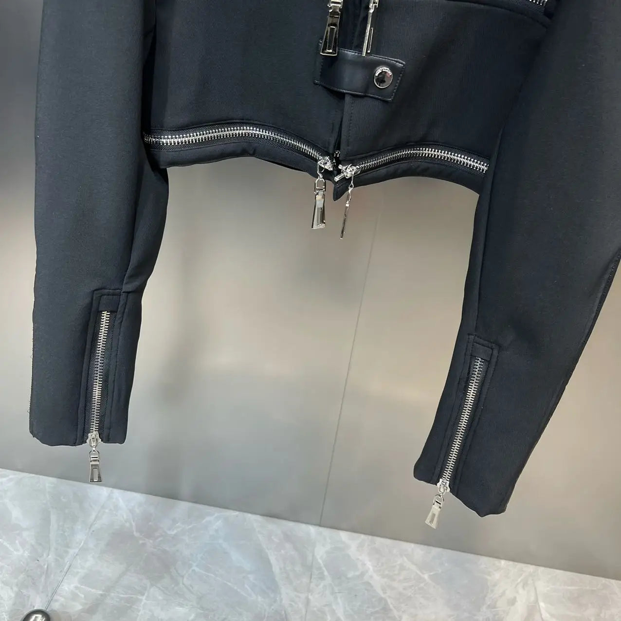 Structured Moto Jacket + Cargo Skirt Set