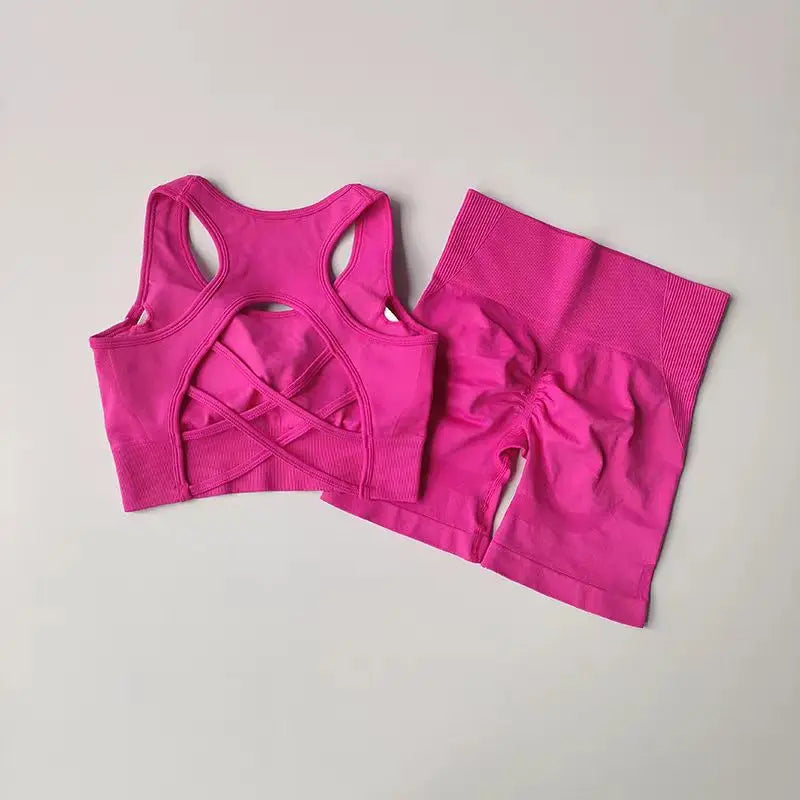 Seamless Yoga Set - Rose In Concrete 🥀
