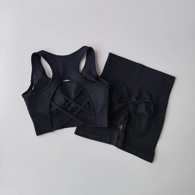 Seamless Yoga Set - Rose In Concrete 🥀
