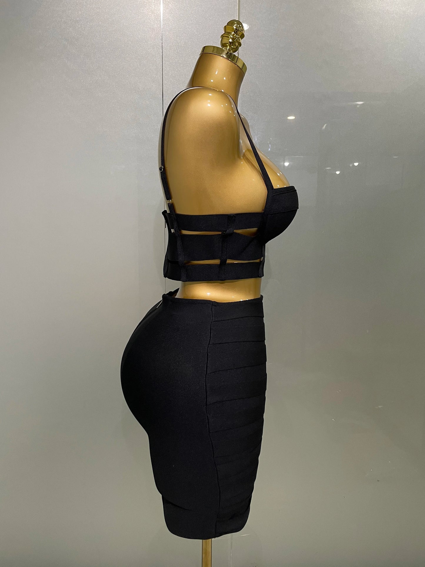 Sculpted Buckle Bandage 2-Piece Set