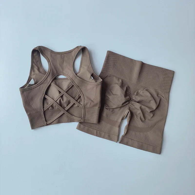 Seamless Yoga Set - Rose In Concrete 🥀