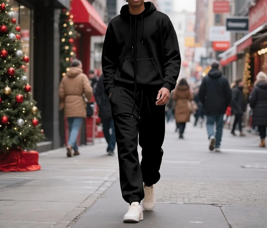 Casual Two-Piece Sweatsuit - Rose In Concrete 🥀
