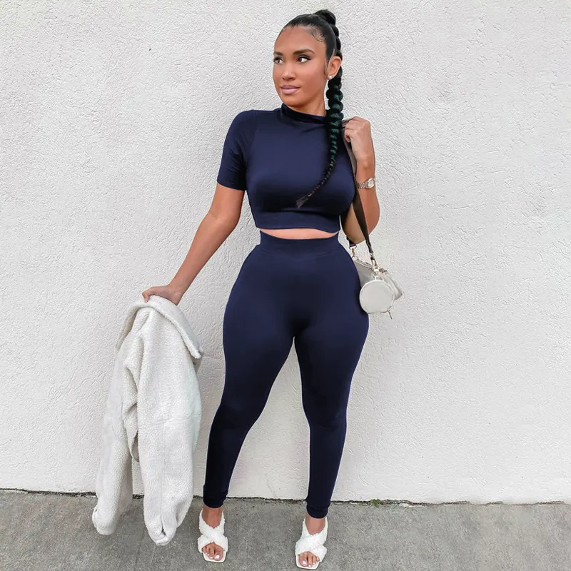 Bodycon Cropped Leggings Set - Rose In Concrete 🥀