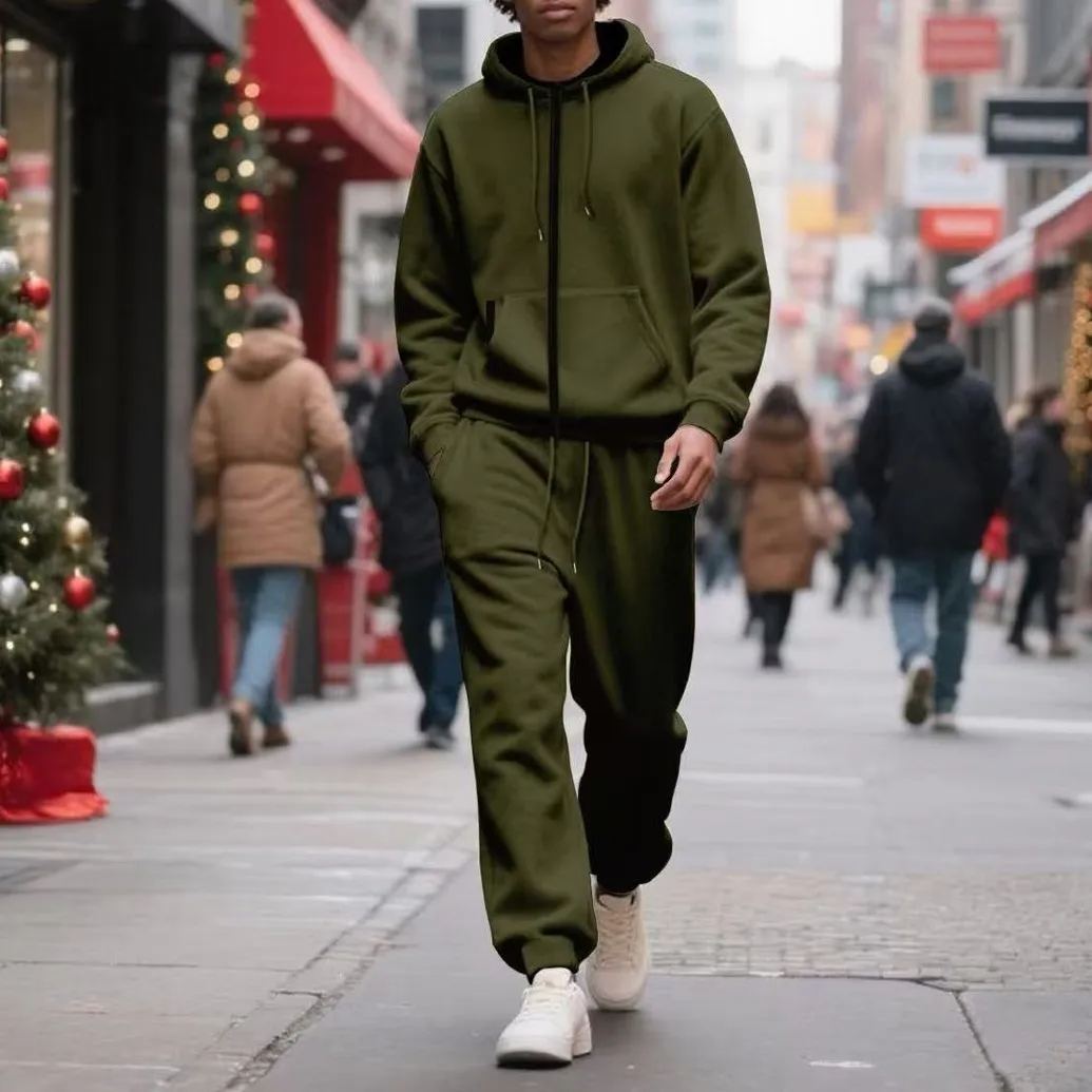 Casual Two-Piece Sweatsuit - Rose In Concrete 🥀