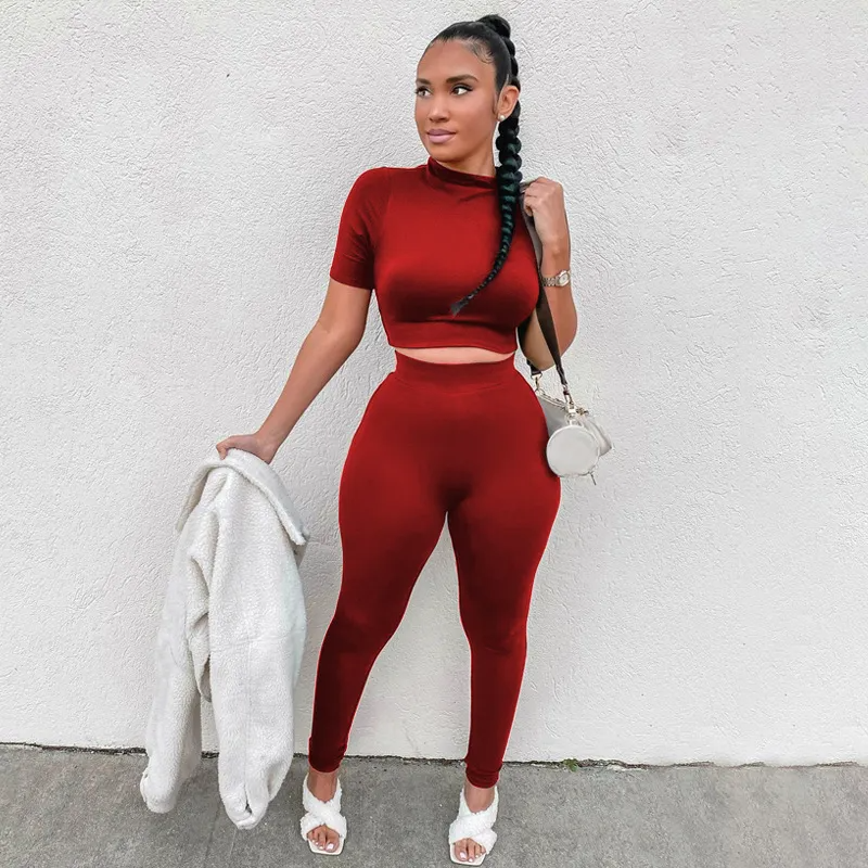 Bodycon Cropped Leggings Set - Rose In Concrete 🥀