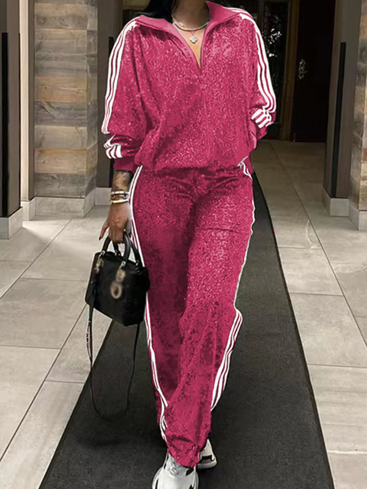 Sequin Two-Piece Set - Rose In Concrete 🥀