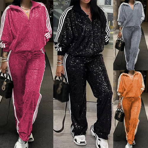 Sequin Two-Piece Set - Rose In Concrete 🥀