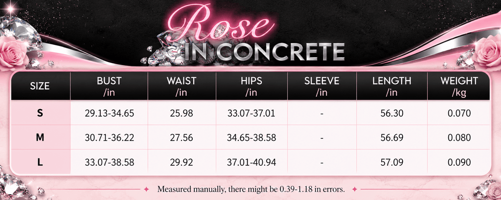 Size chart for sheer halter mesh maxi dress including bust, waist, hips, sleeve, length, and weight details.
