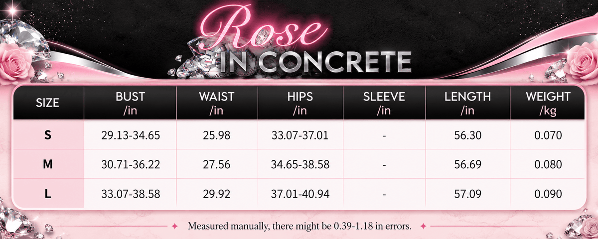 Size chart for sheer halter mesh maxi dress including bust, waist, hips, sleeve, length, and weight details.