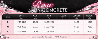 Size chart for sheer halter mesh maxi dress including bust, waist, hips, sleeve, length, and weight details.