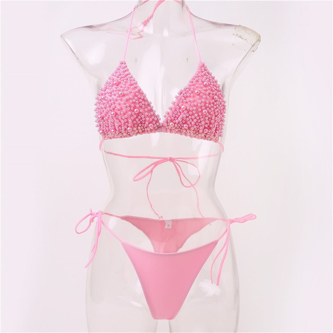 A Lady in Pearls Bikini - Rose In Concrete 🥀