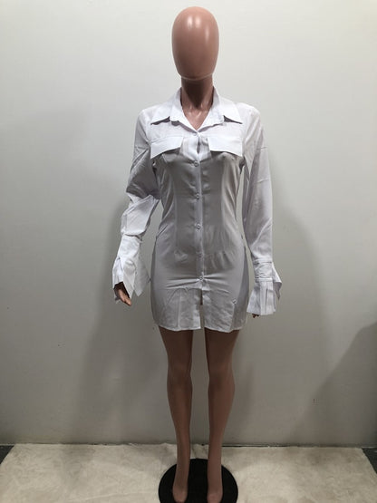 Boyfriend's Shirt Dress - Rose In Concrete 🥀