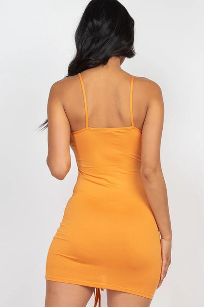 Ruched Mini Dress - Rose In Concrete 🥀