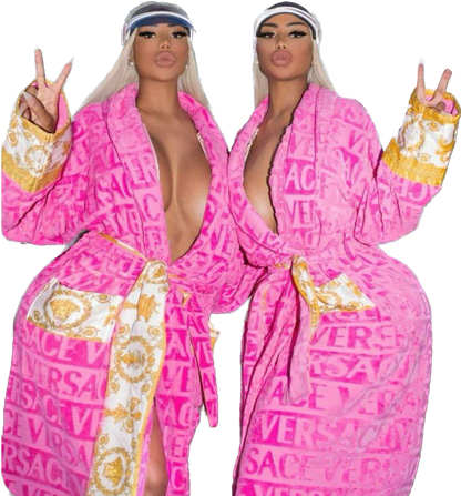 Oversized Fashion Robe - Rose In Concrete 🥀