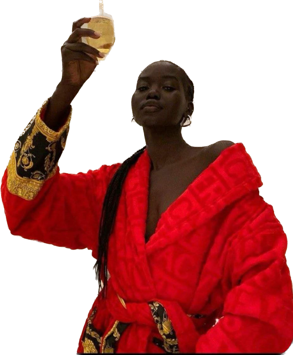 Oversized Fashion Robe - Rose In Concrete 🥀