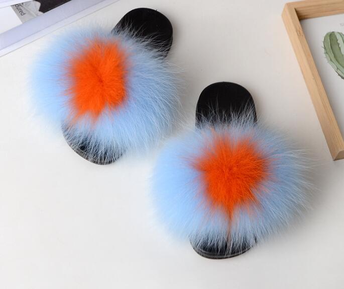Collection 2: Fluffy Fur Slides - Rose In Concrete 🥀