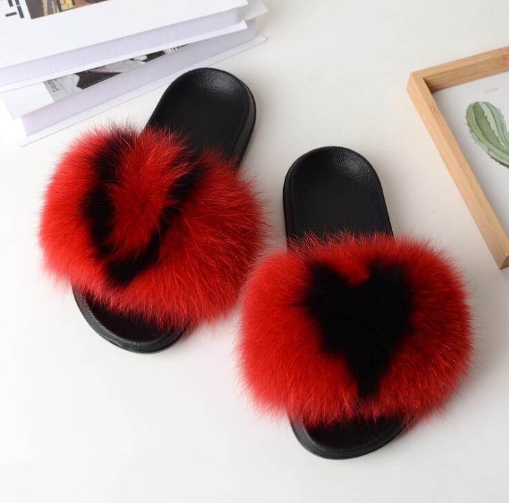 Collection 1: Fluffy Fur Slides - Rose In Concrete 🥀