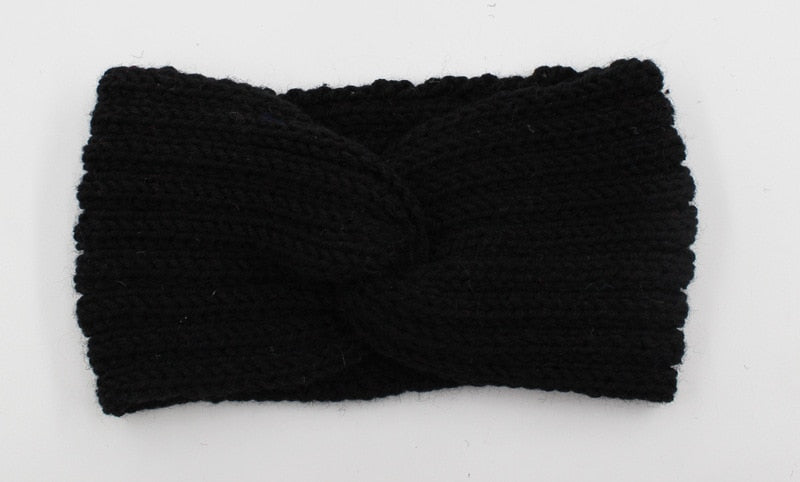 Winter Warmer Ear Knitted Headband - Rose In Concrete 🥀