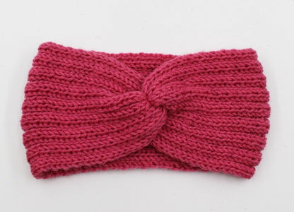Winter Warmer Ear Knitted Headband - Rose In Concrete 🥀