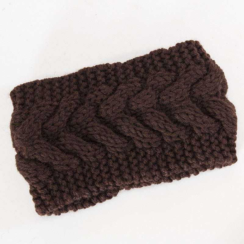 Winter Warmer Ear Knitted Headband - Rose In Concrete 🥀