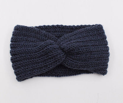Winter Warmer Ear Knitted Headband - Rose In Concrete 🥀