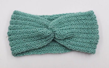 Winter Warmer Ear Knitted Headband - Rose In Concrete 🥀