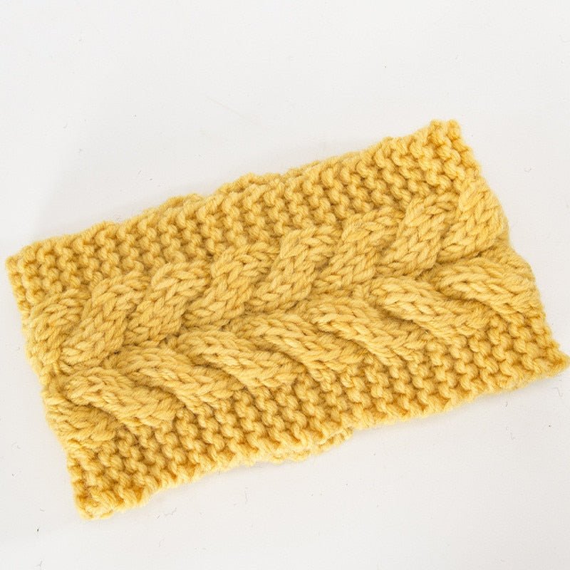 Winter Warmer Ear Knitted Headband - Rose In Concrete 🥀