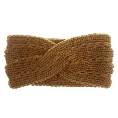 Winter Warmer Ear Knitted Headband - Rose In Concrete 🥀