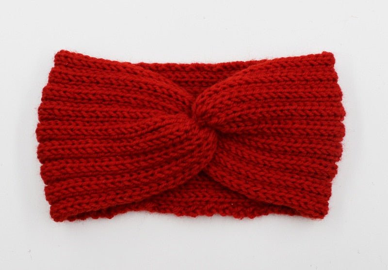 Winter Warmer Ear Knitted Headband - Rose In Concrete 🥀