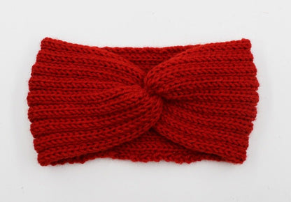 Winter Warmer Ear Knitted Headband - Rose In Concrete 🥀