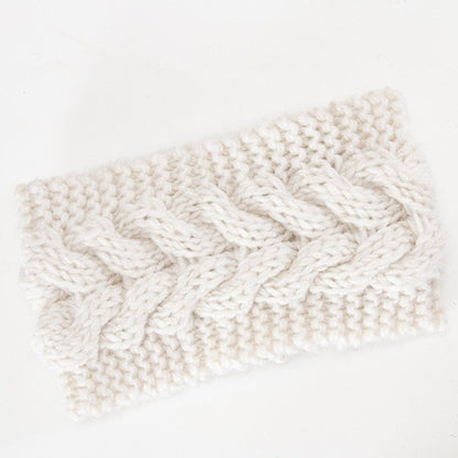Winter Warmer Ear Knitted Headband - Rose In Concrete 🥀