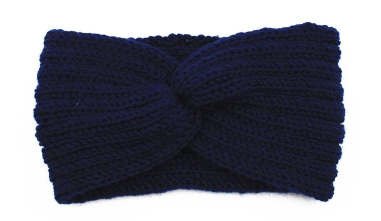 Winter Warmer Ear Knitted Headband - Rose In Concrete 🥀
