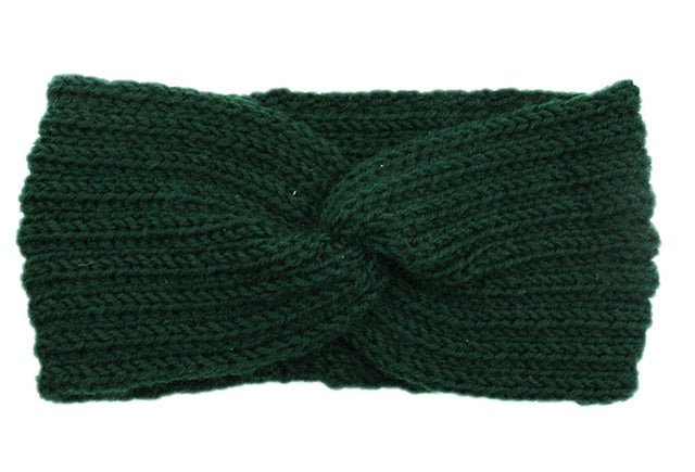 Winter Warmer Ear Knitted Headband - Rose In Concrete 🥀