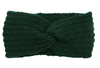 Winter Warmer Ear Knitted Headband - Rose In Concrete 🥀