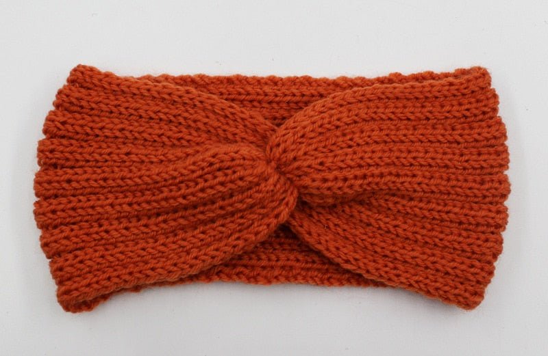 Winter Warmer Ear Knitted Headband - Rose In Concrete 🥀