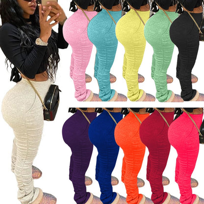 Stacked Leggings - Rose In Concrete 🥀