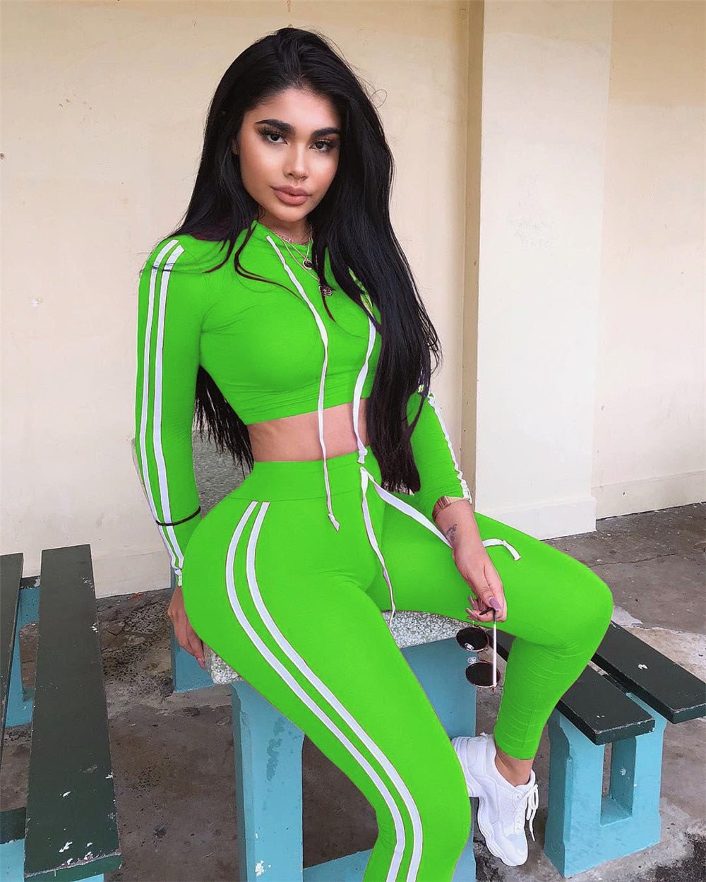 Striped Casual Matching Set - Rose In Concrete 🥀