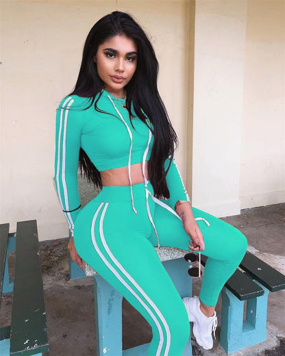 Striped Casual Matching Set - Rose In Concrete 🥀