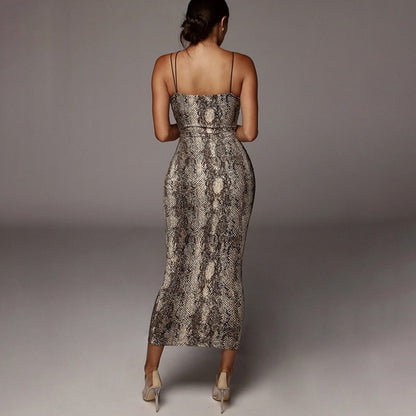 Animal Print Dress - Rose In Concrete 🥀