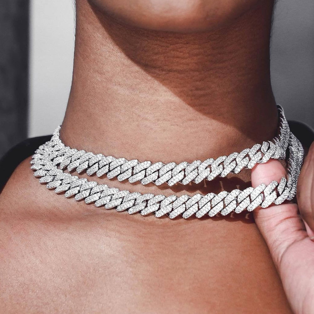 Iced Out Cuban Chain - Rose In Concrete 🥀