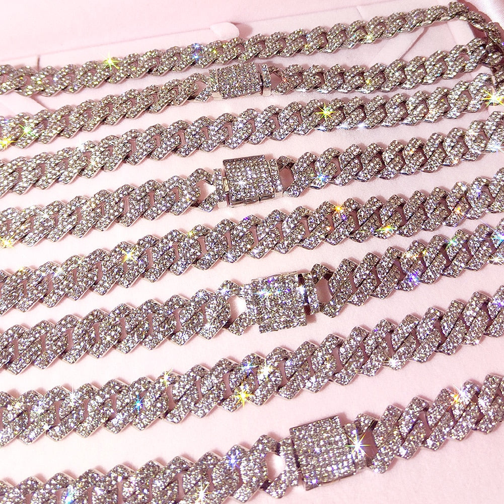 Iced Out Cuban Chain - Rose In Concrete 🥀